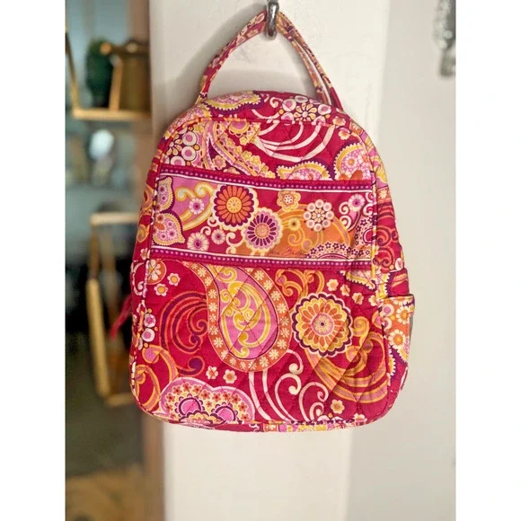 Vera Bradley | Bags | Vera Bradley Pink And Yellow Raspberry  display picture 3